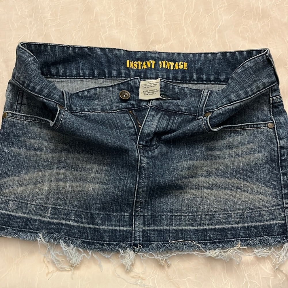 Instant vintage jean skirt